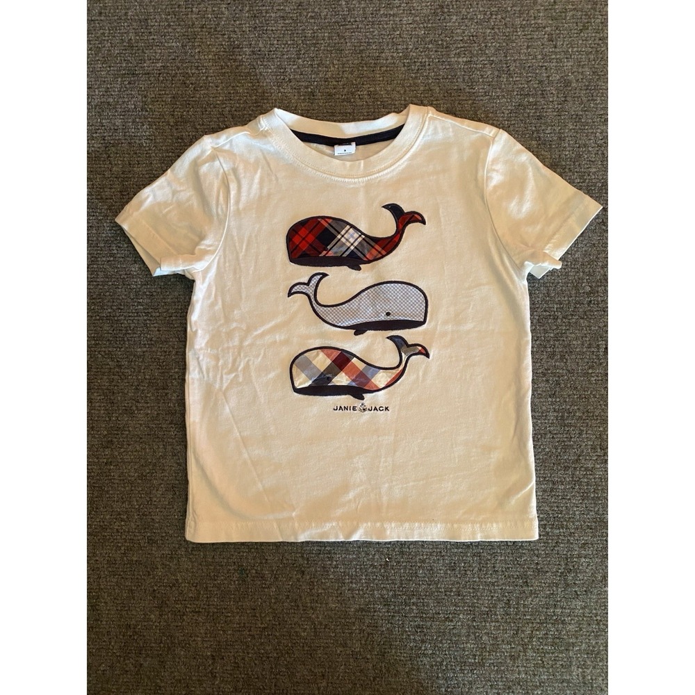 Janie And Jack Nautical Whale Tee Shirt Size 3T